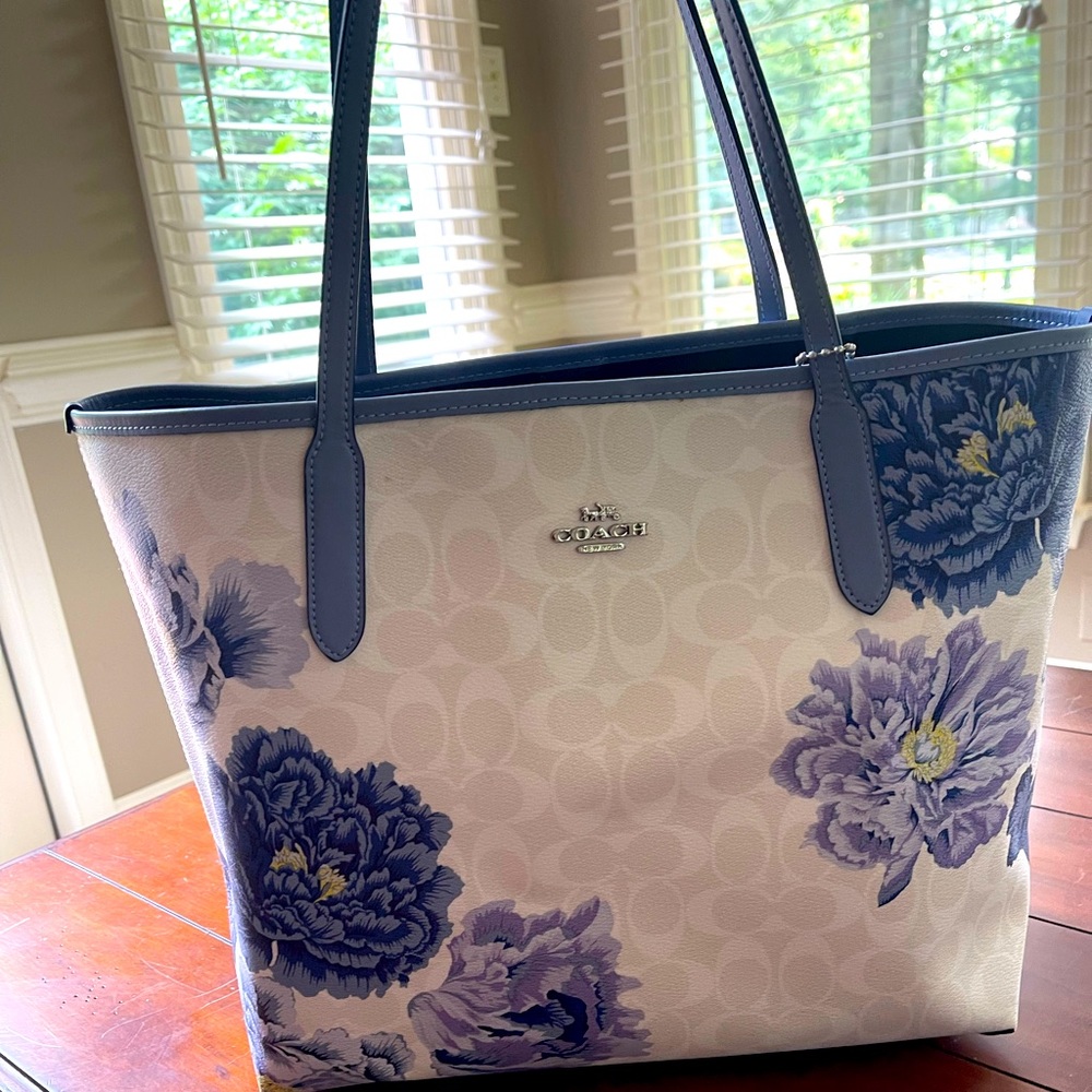 Coach Kaffe Fassett print tote